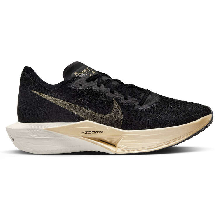 NIKE ZoomX Vaporfly Next% 3 Mens FOOTWEAR - Mens Carbon Plate BLACK/METALLIC GOLD/GRAIN GOLD