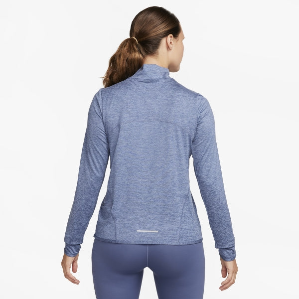 Nike swift element 1/4 zip women's APPAREL - Womens Long Sleeve Tops ASHEN SLATE/REFLECTIVE SILVER