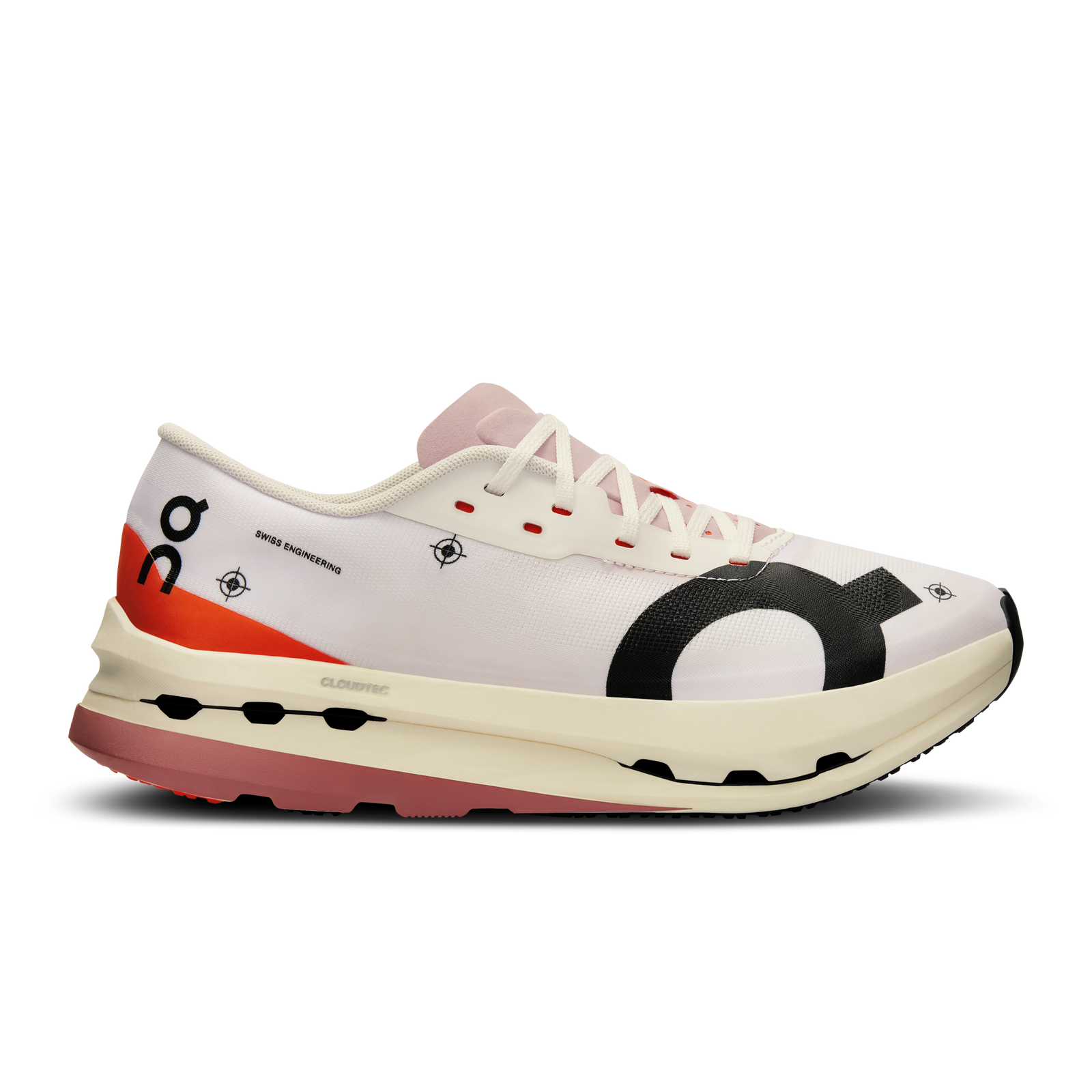 ON Cloudboom Echo 3 Womens FOOTWEAR - Womens Carbon Plate WHITE/FLAME