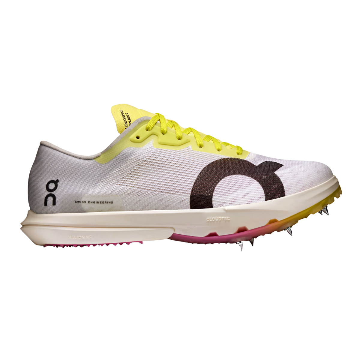 ON Cloudspike Amplius 2 Womens FOOTWEAR - Womens Track Spikes WHITE/RASBERRY