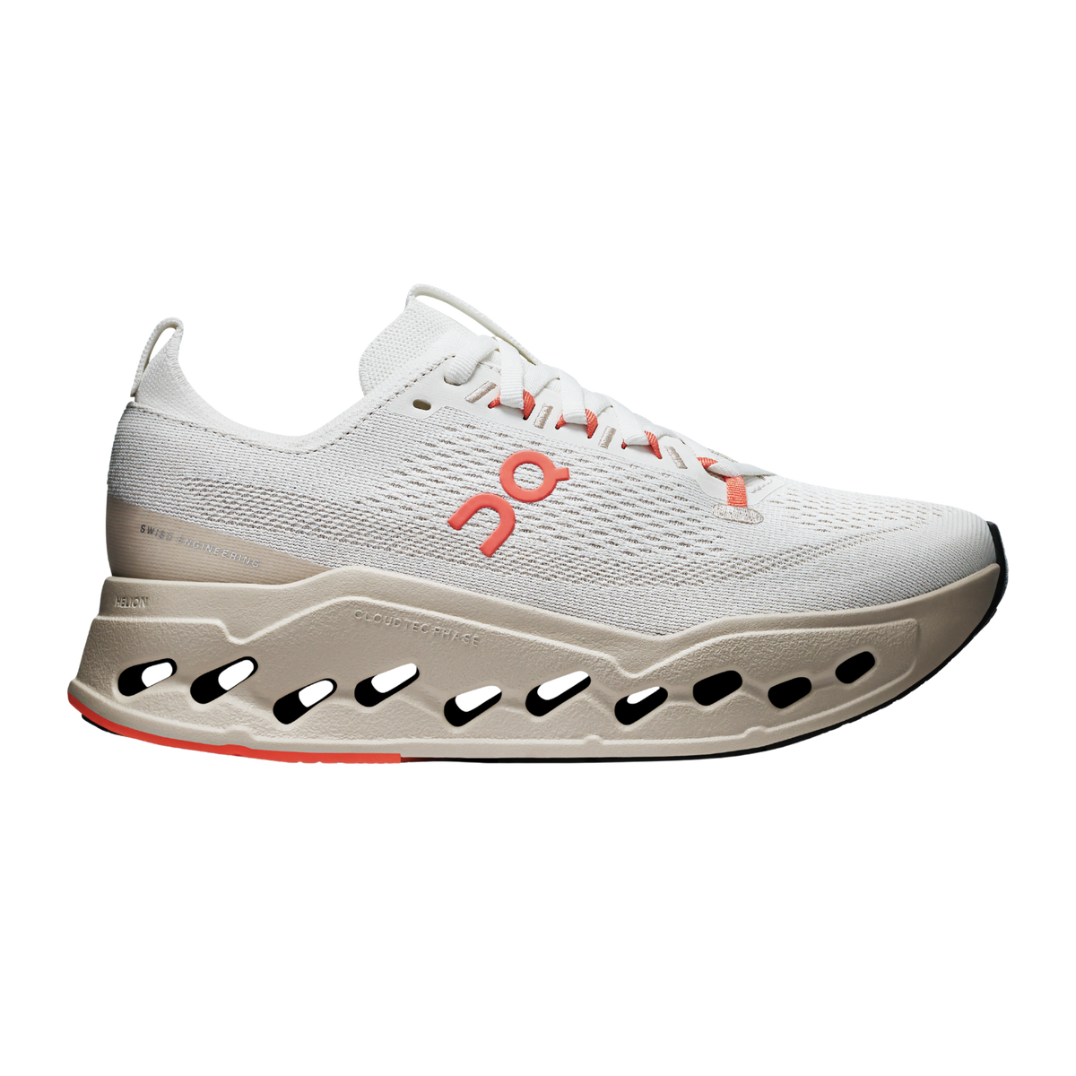 ON Cloudsurfer Max Womens FOOTWEAR - Womens Neutral Cushioned IVORY/SALMON
