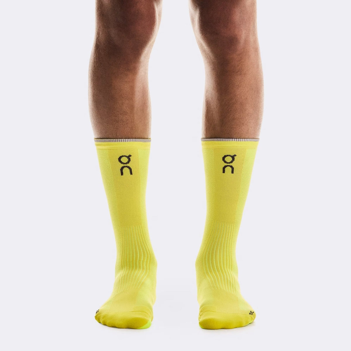 ON Elite Run Sock High Hyper Unisex GEAR - Socks WHITE/LIME