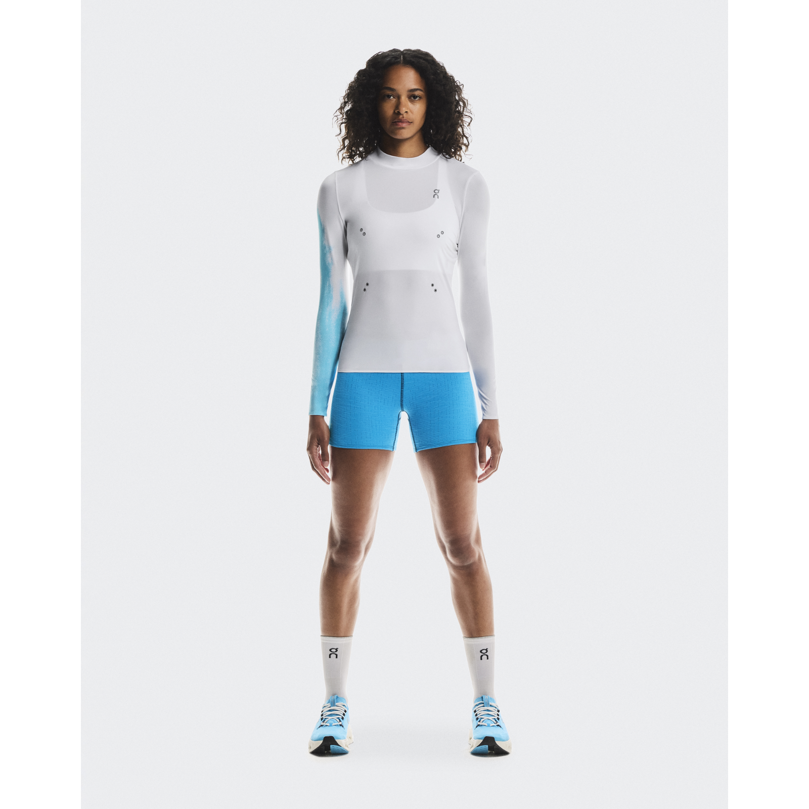 ON Pace Long-T Women's APPAREL - Womens Long Sleeve Tops WHITE/HORIZON
