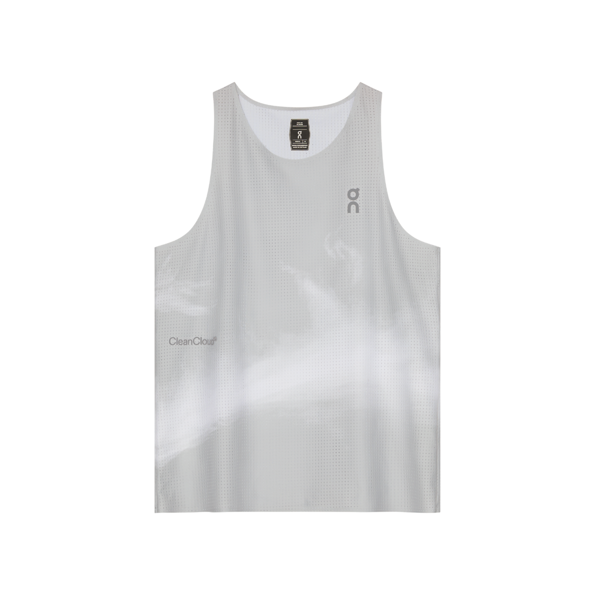 ON Pace Tank Mens APPAREL - Mens Tanks GLACIER/WHITE