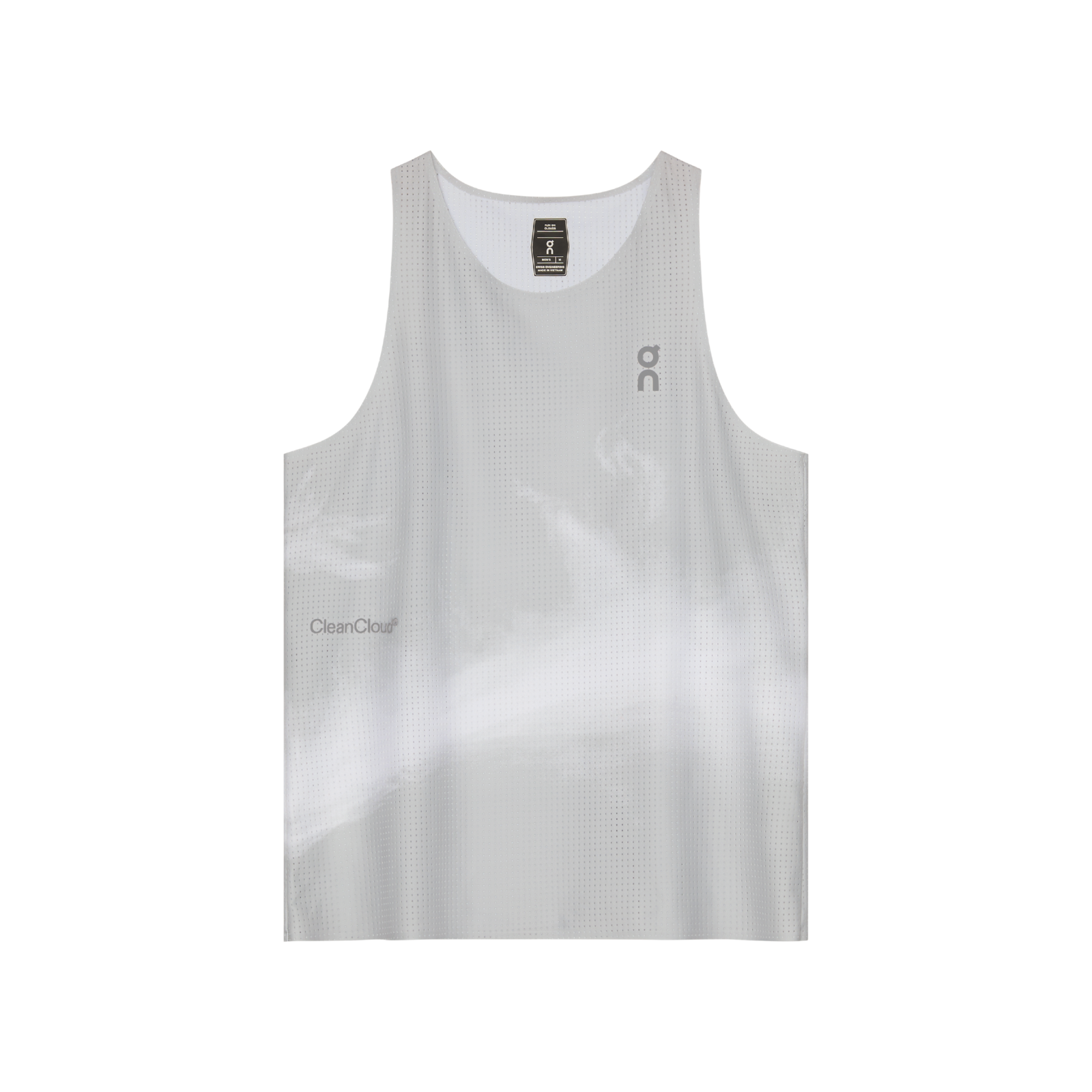 ON Pace Tank Men's APPAREL - Mens Tanks GLACIER/WHITE