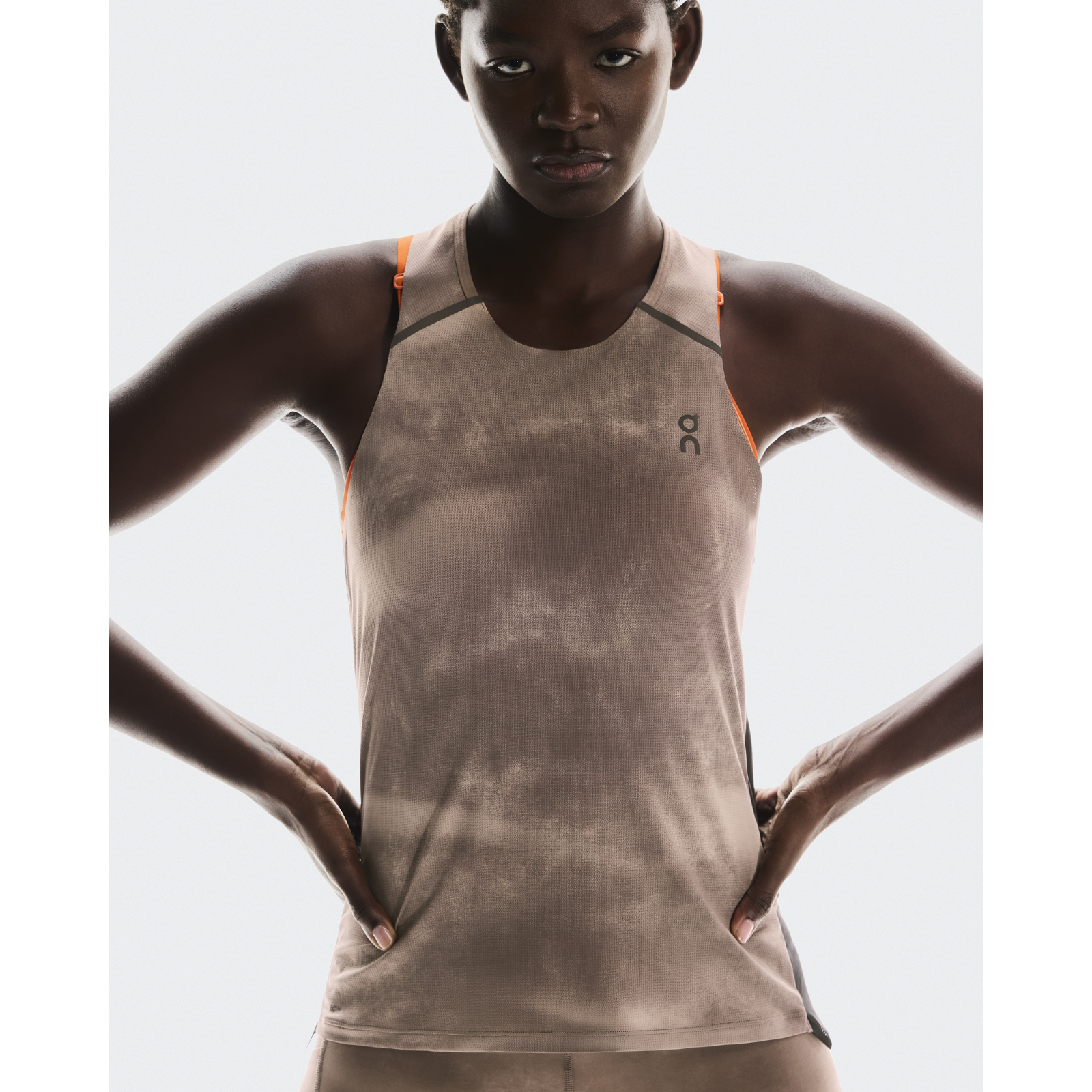 ON Performance Tank AOP Womens APPAREL - Womens Tanks CINDER/BLACK