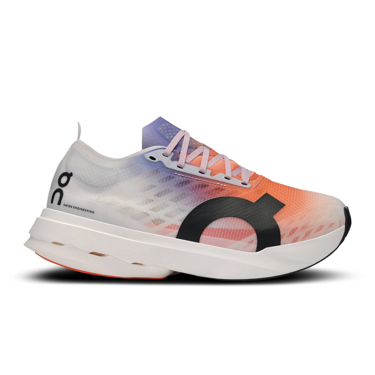 ON Cloudboom Strike Mens FOOTWEAR - Mens Carbon Plate WHITE/FLAME