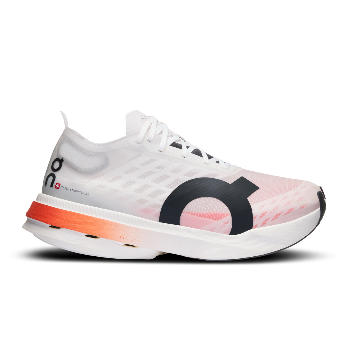 ON Cloudboom Strike Mens FOOTWEAR - Mens Carbon Plate WHITE/BLACK