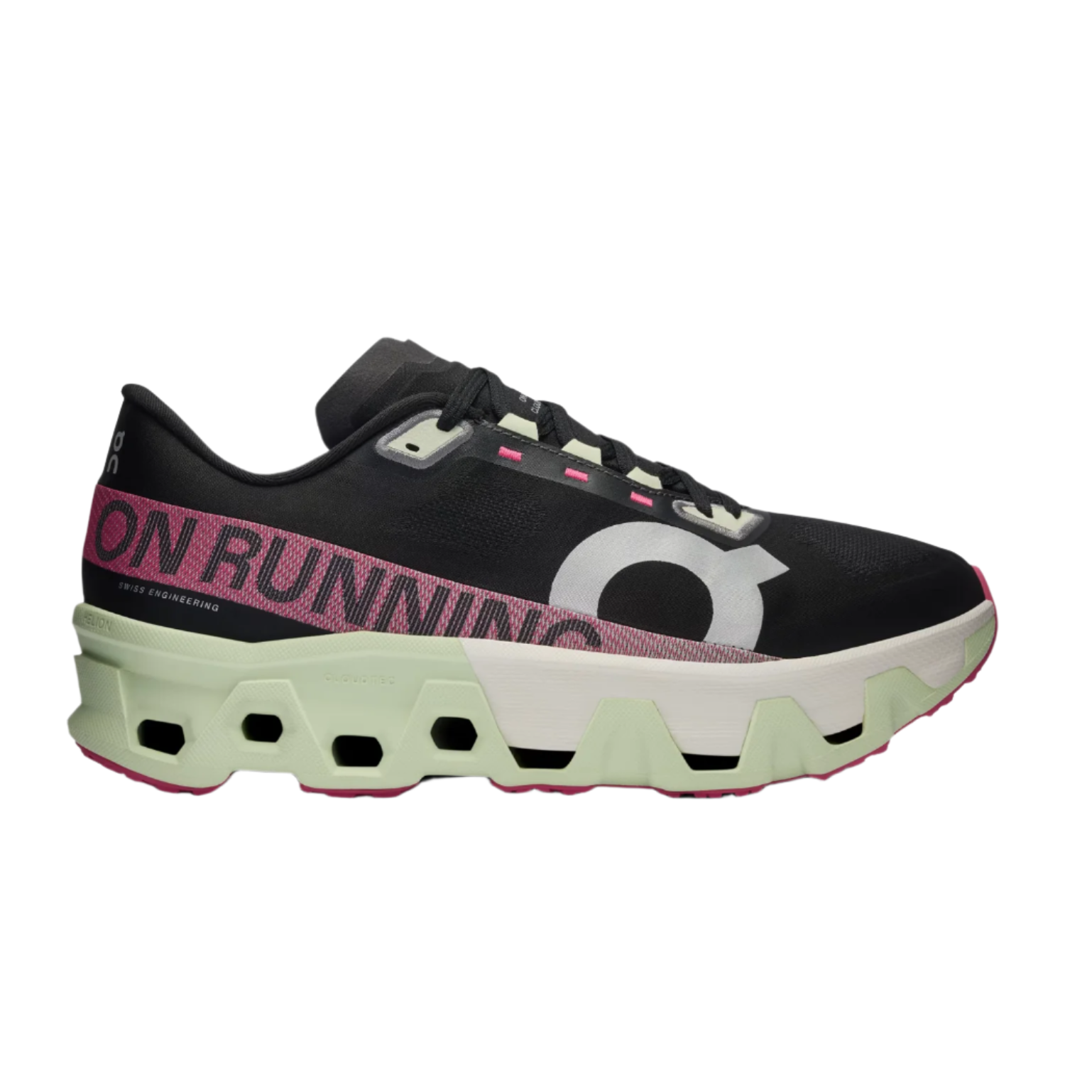 ON Cloudmonster Hyper Mens FOOTWEAR - Mens Neutral Cushioned BLACK/LIME