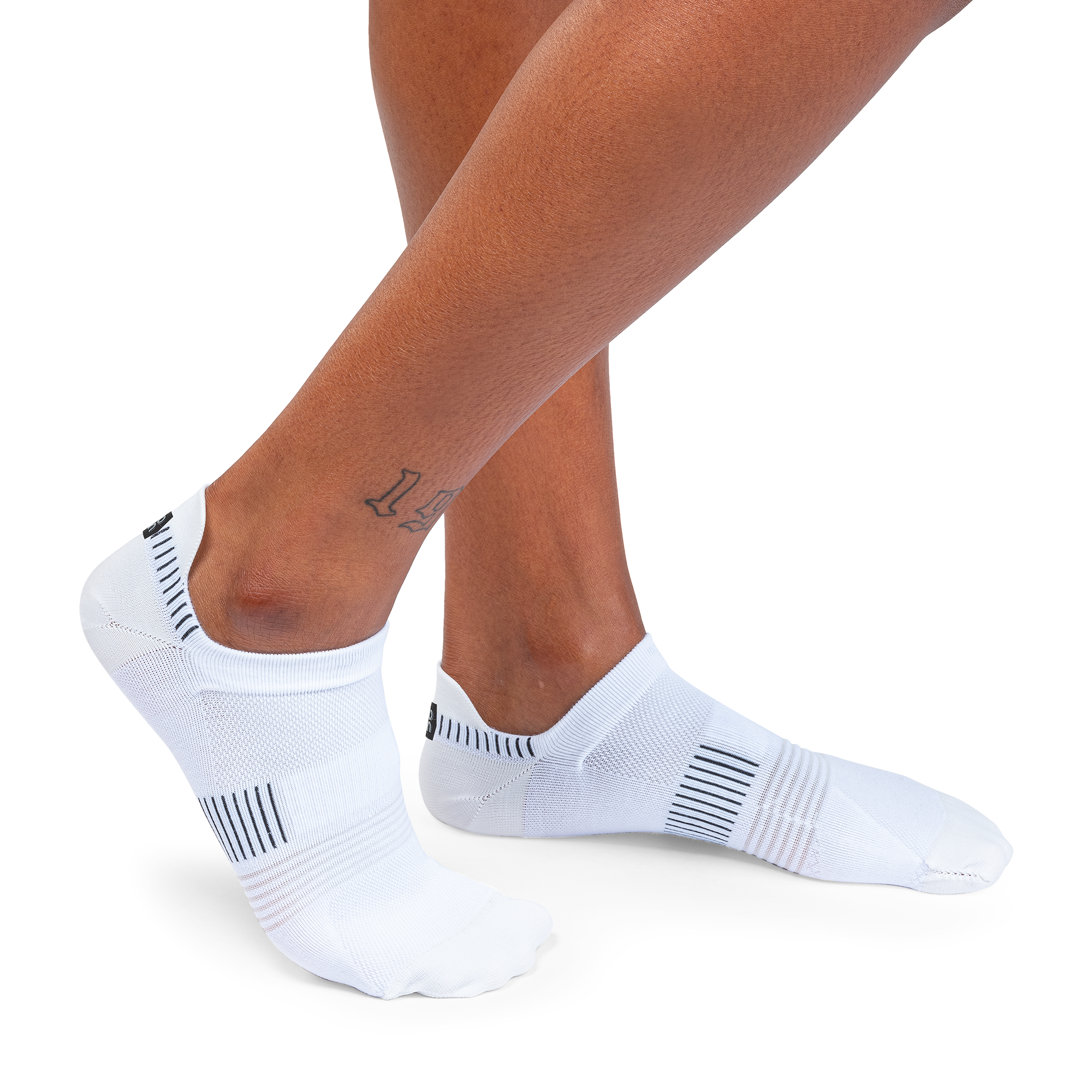 ON Ultralight Low Sock Womens GEAR - Socks WHITE/BLACK