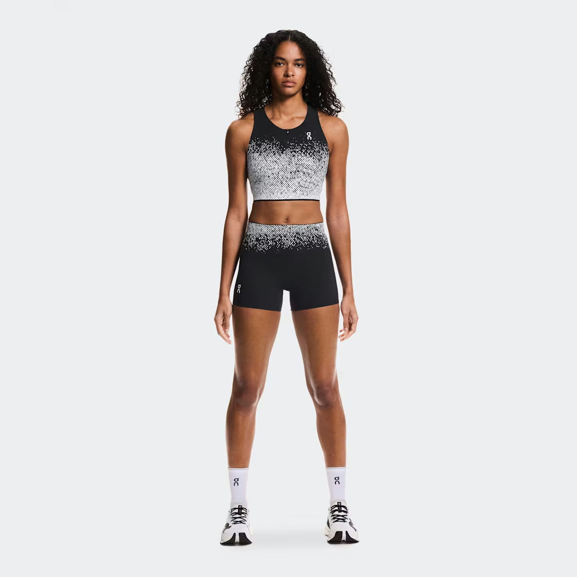 ON Zero Crop Womens APPAREL - Womens Crops WHITE/BLACK