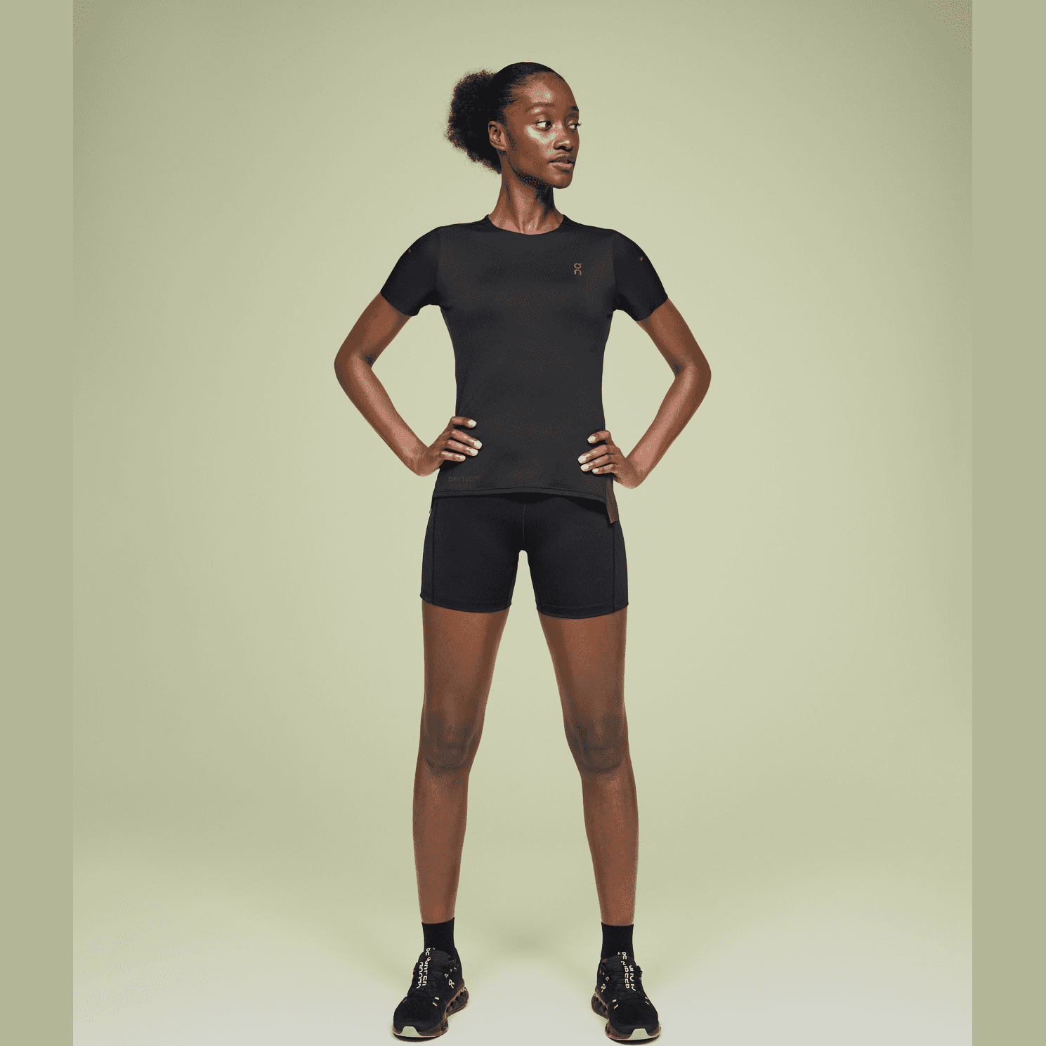 ON Performance-T Womens APPAREL - Womens T-Shirts BLACK/ECLIPSE