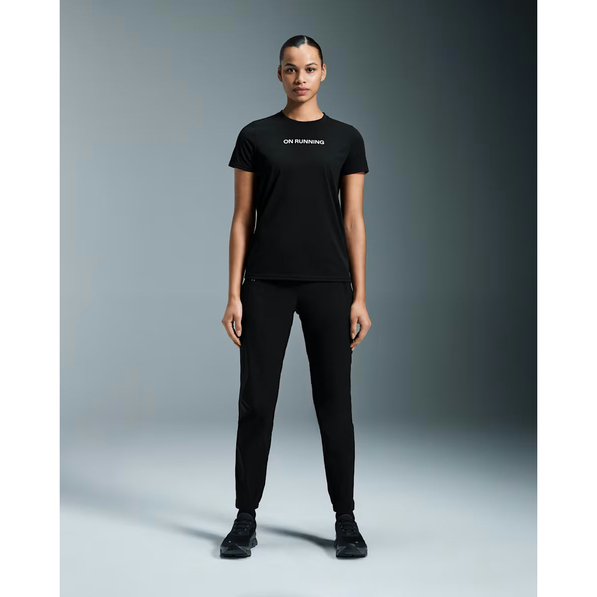 On Run-T Womens APPAREL - Womens T-Shirts BLACK