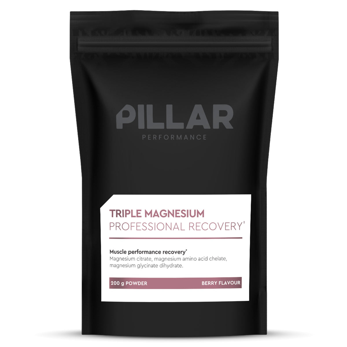 PILLAR PERFORMANCE Triple Magnesium Powder 200g NUTRITION - Energy and Recovery Powder POUCH