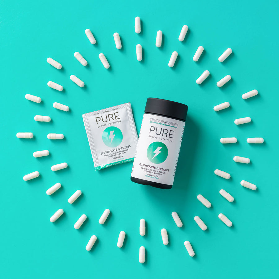 PURE Electrolyte Capsules (Salt Caps) NUTRITION - Energy and Recovery Tablets