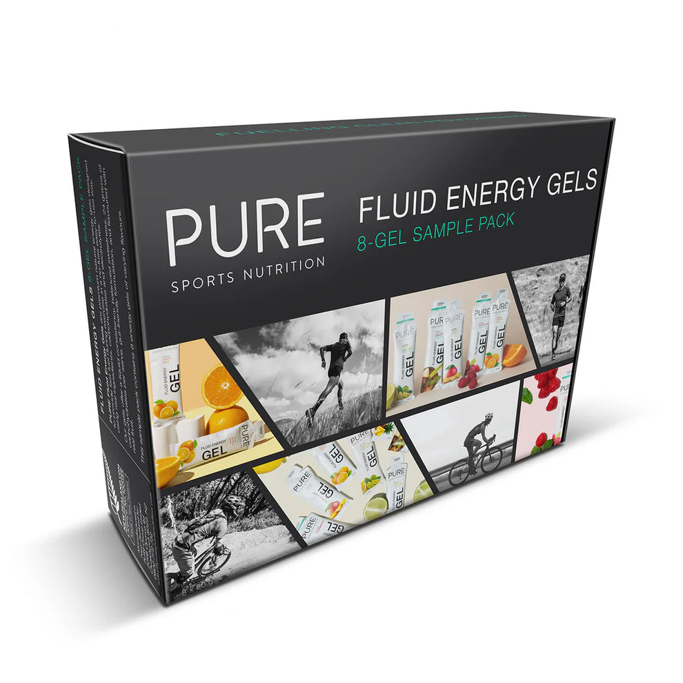 PURE Fluid Energy Gels 8-Gel Sample Pack NUTRITION - Energy and Recovery Gels 