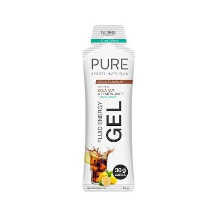 PURE SPORTS NUTRITION Fluid Energy Gel 50g + Caffeine NUTRITION - Energy and Recovery Gels 50g
