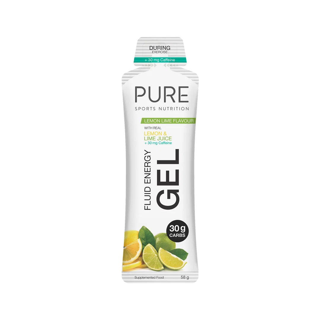 PURE SPORTS NUTRITION Fluid Energy Gel 50g + Caffeine NUTRITION - Energy and Recovery Gels 50g