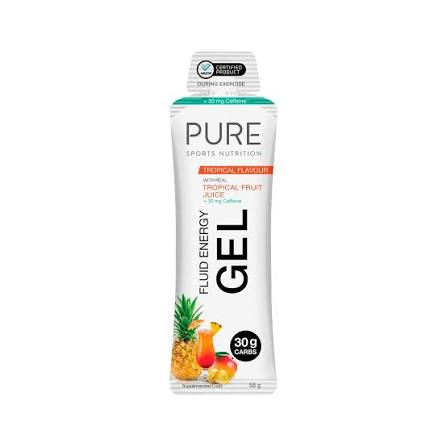 PURE SPORTS NUTRITION Fluid Energy Gel 50g + Caffeine NUTRITION - Energy and Recovery Gels 50g