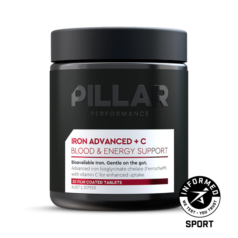 Pillar Performance Iron Advanced + C NUTRITION - Energy and Recovery Tablets