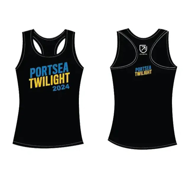 Portsea Twilight Compressport Technical Singlet Female Event Merchandise BLACK