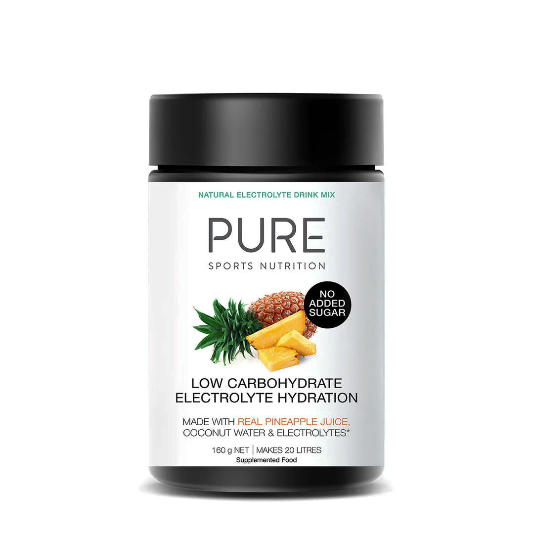 Pure Sports Nutrition Electrolyte Hydration Low Carb NUTRITION - Energy and Recovery Powder 160g