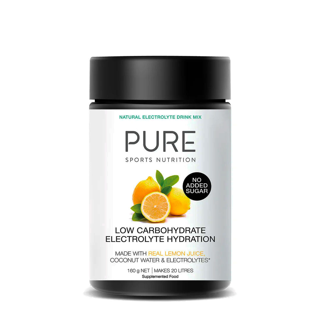 PURE SPORTS NUTRITION Electrolyte Hydration Low Carb NUTRITION - Energy and Recovery Powder 160g