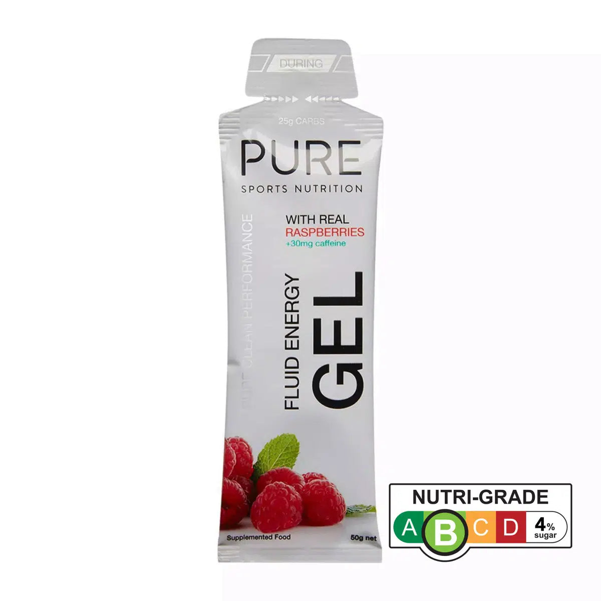 PURE SPORTS NUTRITION Fluid Energy Gel 50g + Caffeine NUTRITION - Energy and Recovery Gels 50g