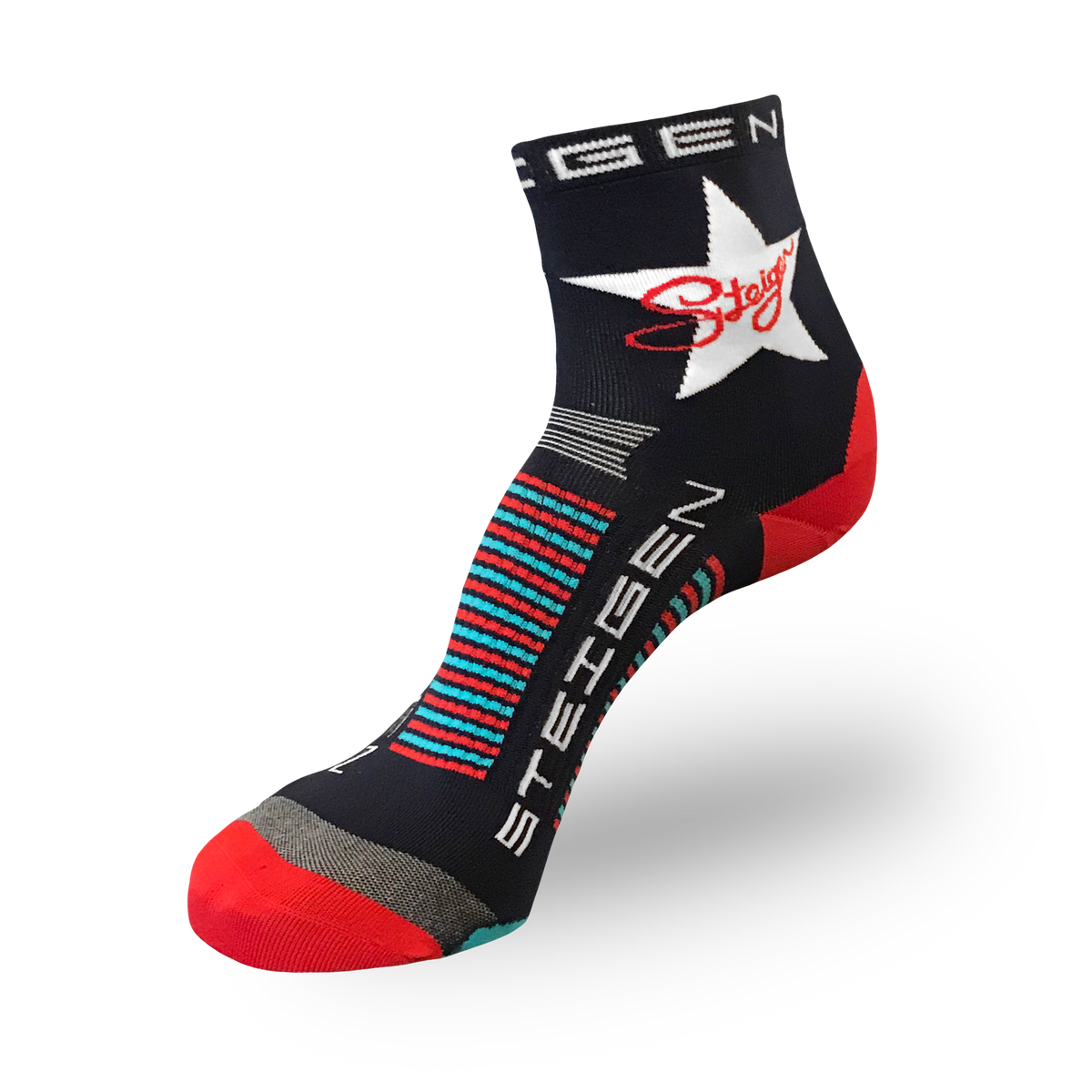 STEIGEN 1/2 Length Running Socks GEAR - Socks ROCKSTAR