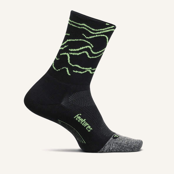 Feetures Elite Ultra Light Cushion Mini Crew GEAR - Socks ROGUE BLACK