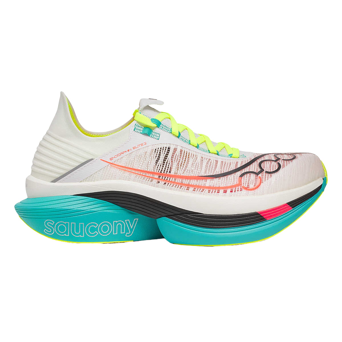 SAUCONY Endorphin Elite 2 Unisex FOOTWEAR - Unisex Carbon Plate WHITE/MUTANT