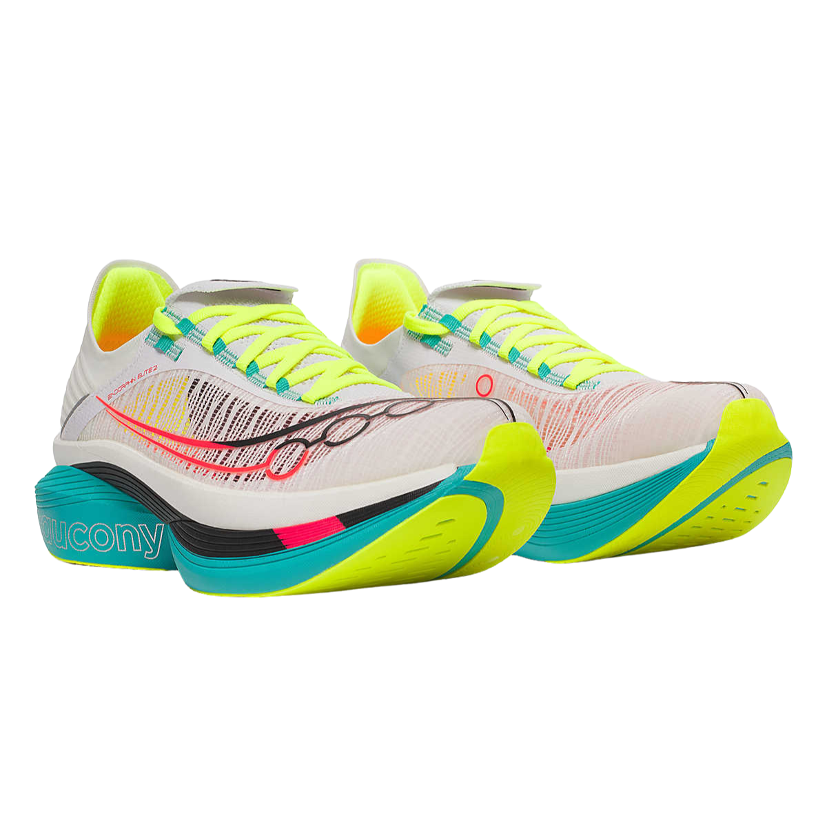 SAUCONY Endorphin Elite 2 Unisex FOOTWEAR - Unisex Carbon Plate WHITE/MUTANT