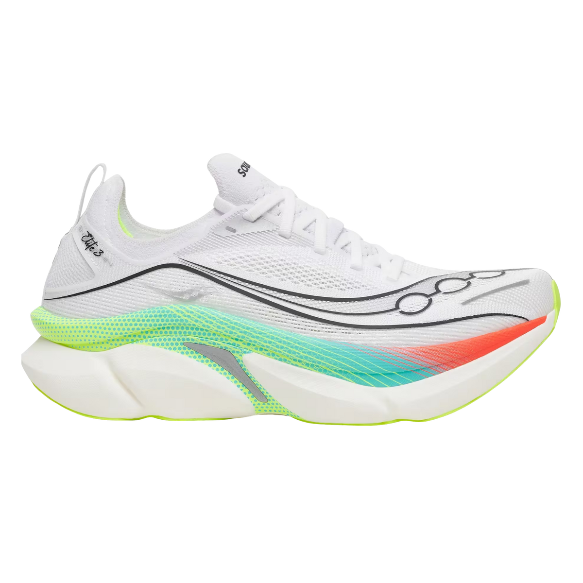 SAUCONY Endorphin Elite 3 Unisex FOOTWEAR - Unisex Carbon Plate WHITE / MULTI