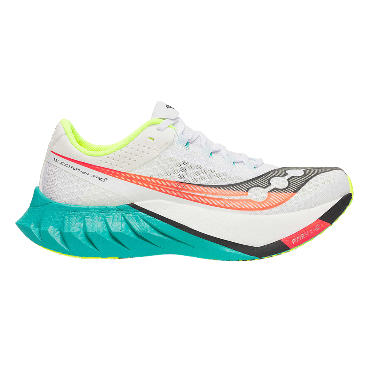 SAUCONY Endorphin Pro 4 Mens FOOTWEAR - Mens Carbon Plate WHITE/MUTANT
