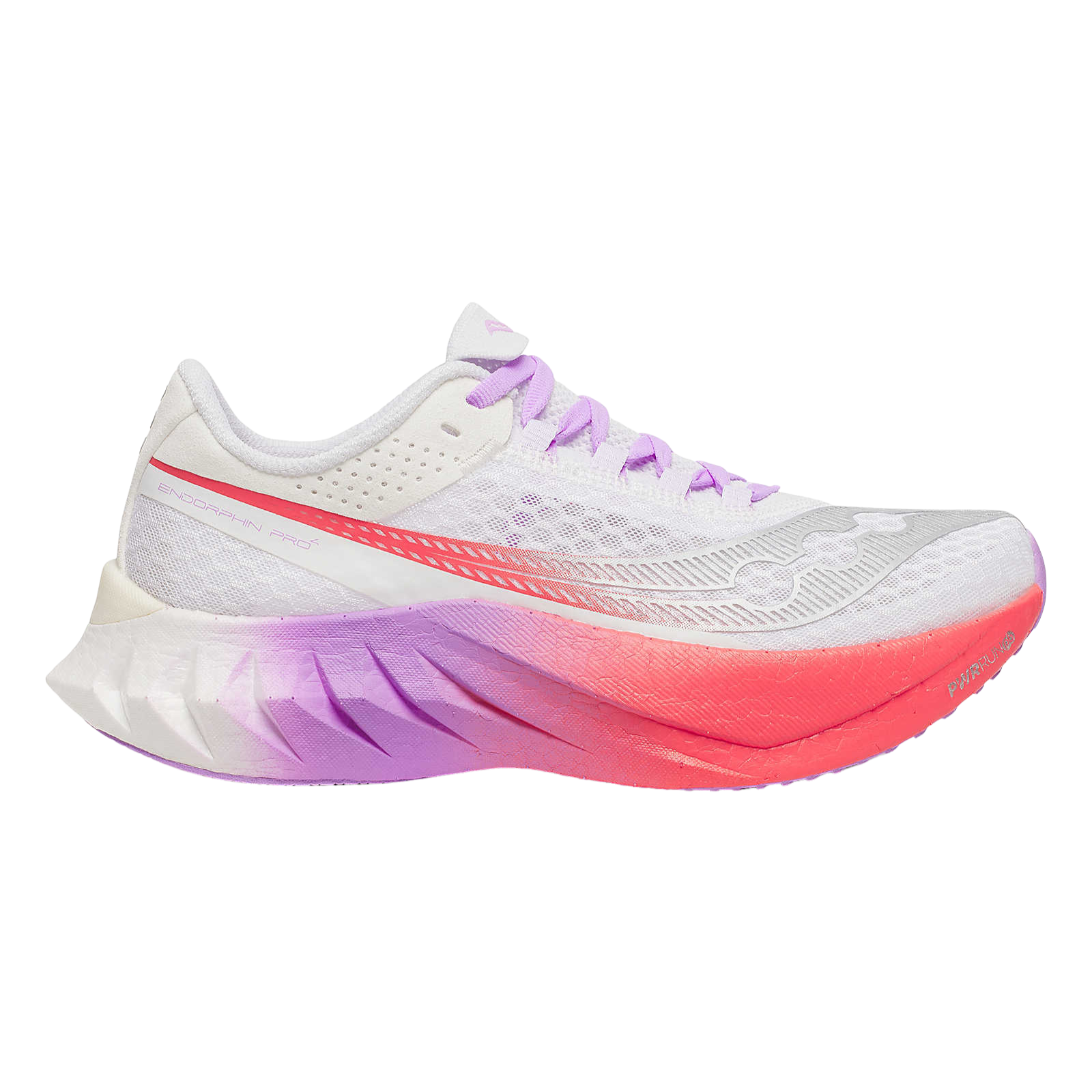 SAUCONY Endorphin Pro 4 Womens FOOTWEAR - Womens Carbon Plate WHITE/CROCUS