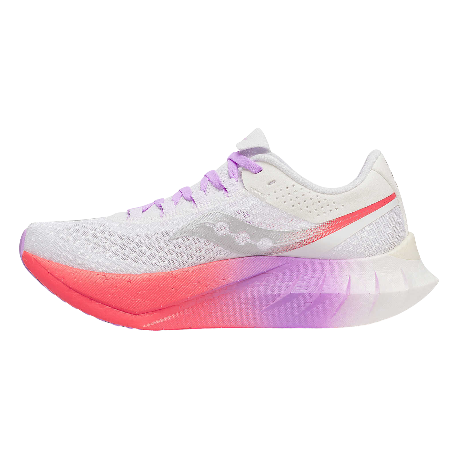 SAUCONY Endorphin Pro 4 Womens FOOTWEAR - Womens Carbon Plate WHITE/CROCUS