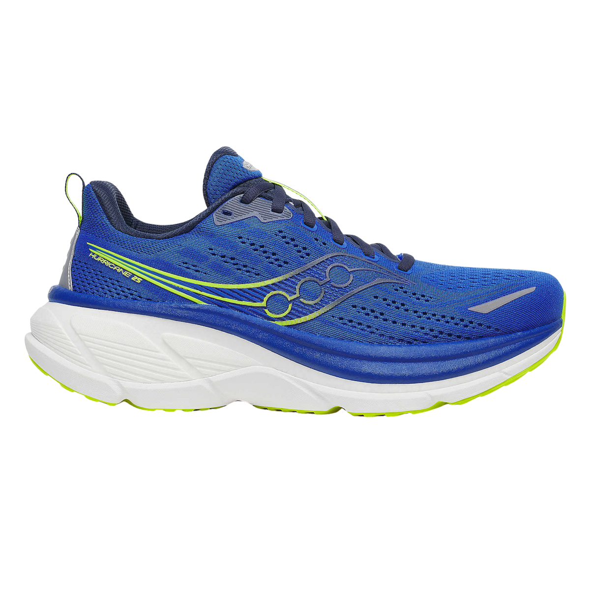 SAUCONY Hurricane 25 Mens FOOTWEAR - Mens Stability Cushioned LAPIS/CITRON