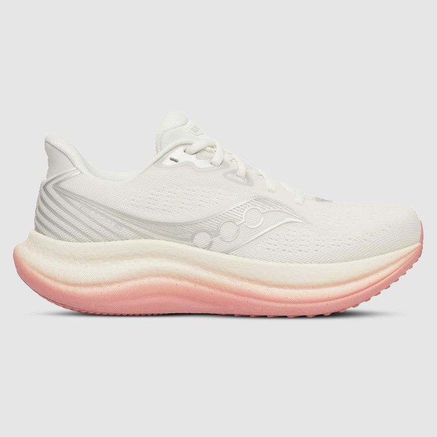 SAUCONY Hurricane 25 Womens FOOTWEAR - Mens Stability IVORY/TENDER