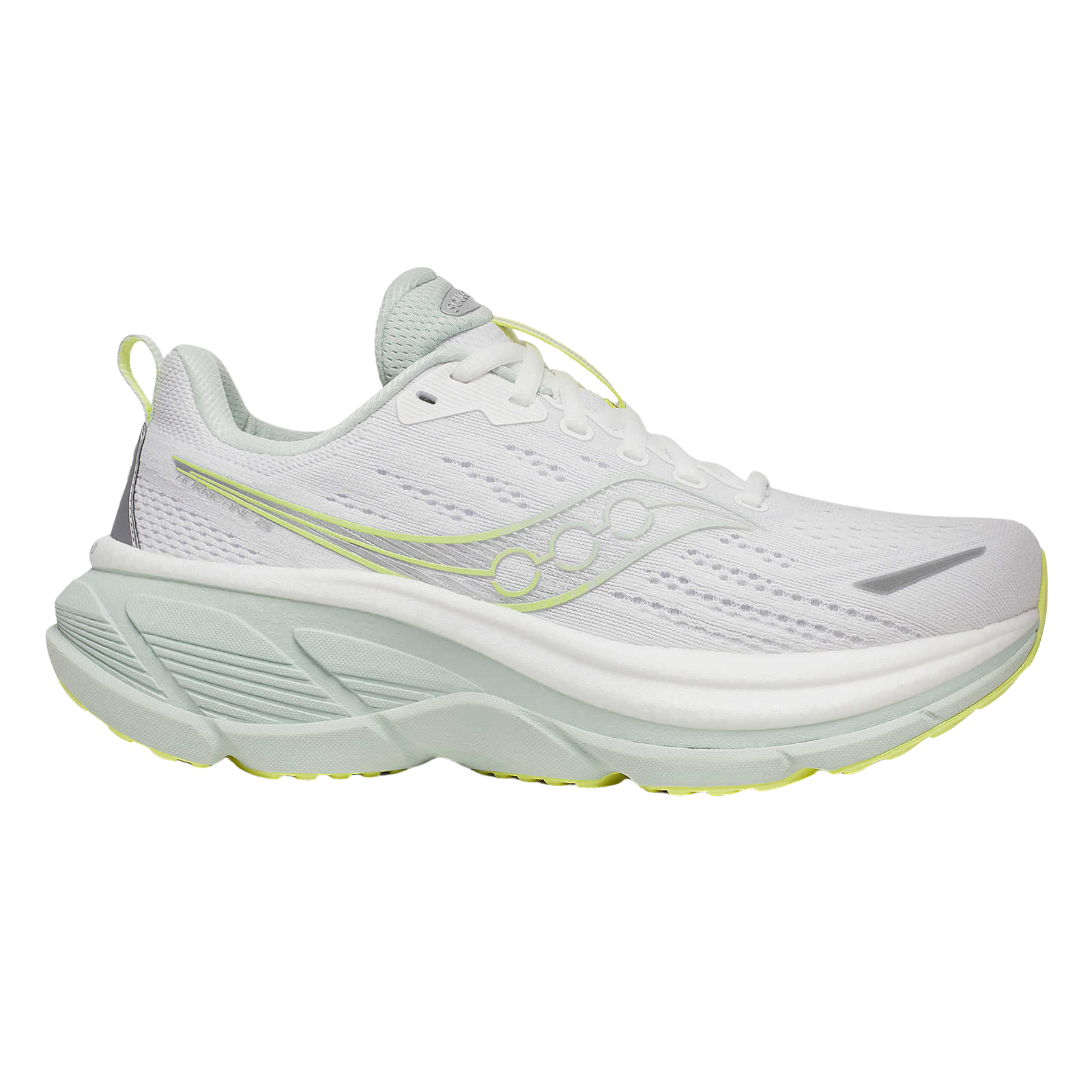 SAUCONY Hurricane 25 Womens FOOTWEAR - Mens Stability WHITE/MIST