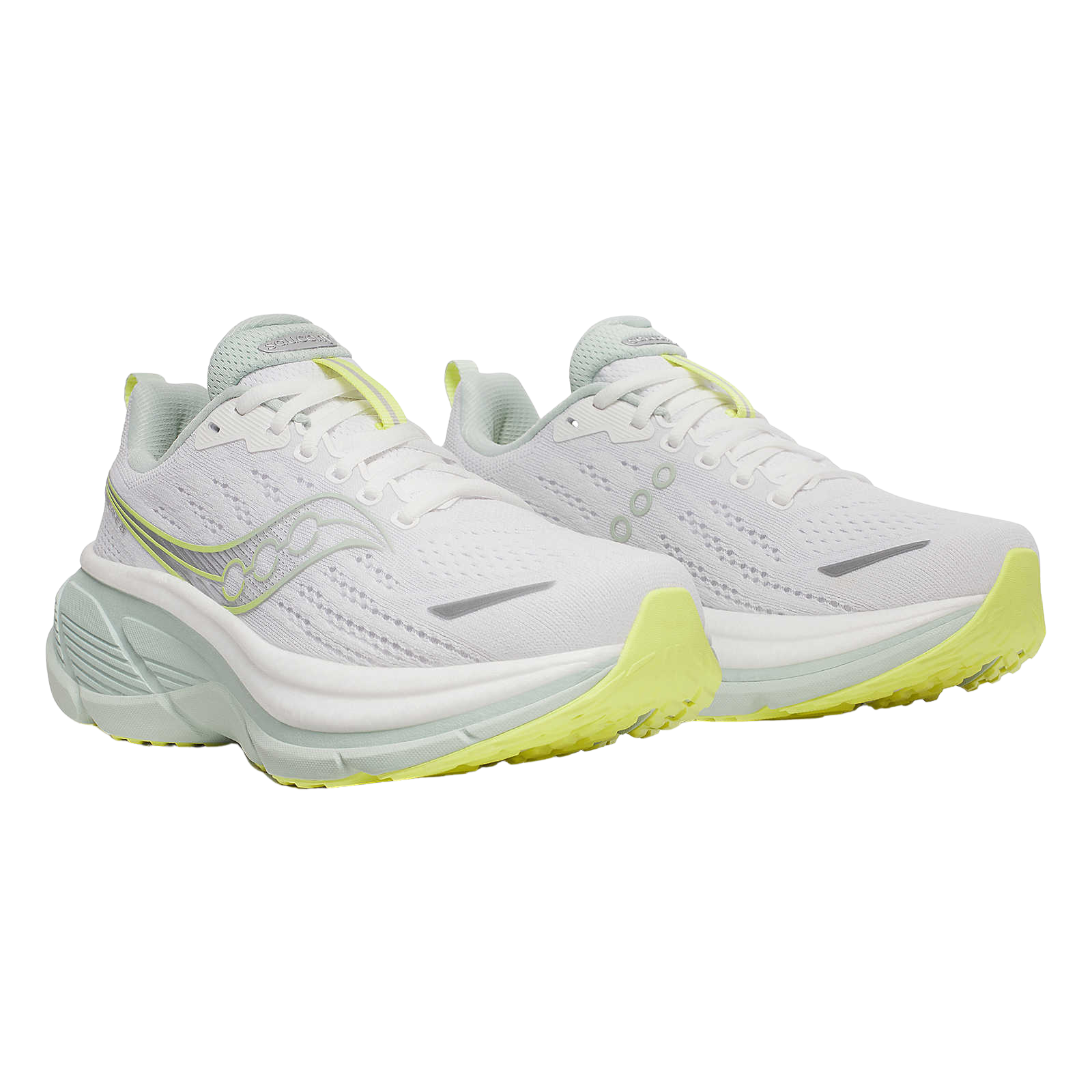 SAUCONY Hurricane 25 Womens FOOTWEAR - Mens Stability WHITE/MIST