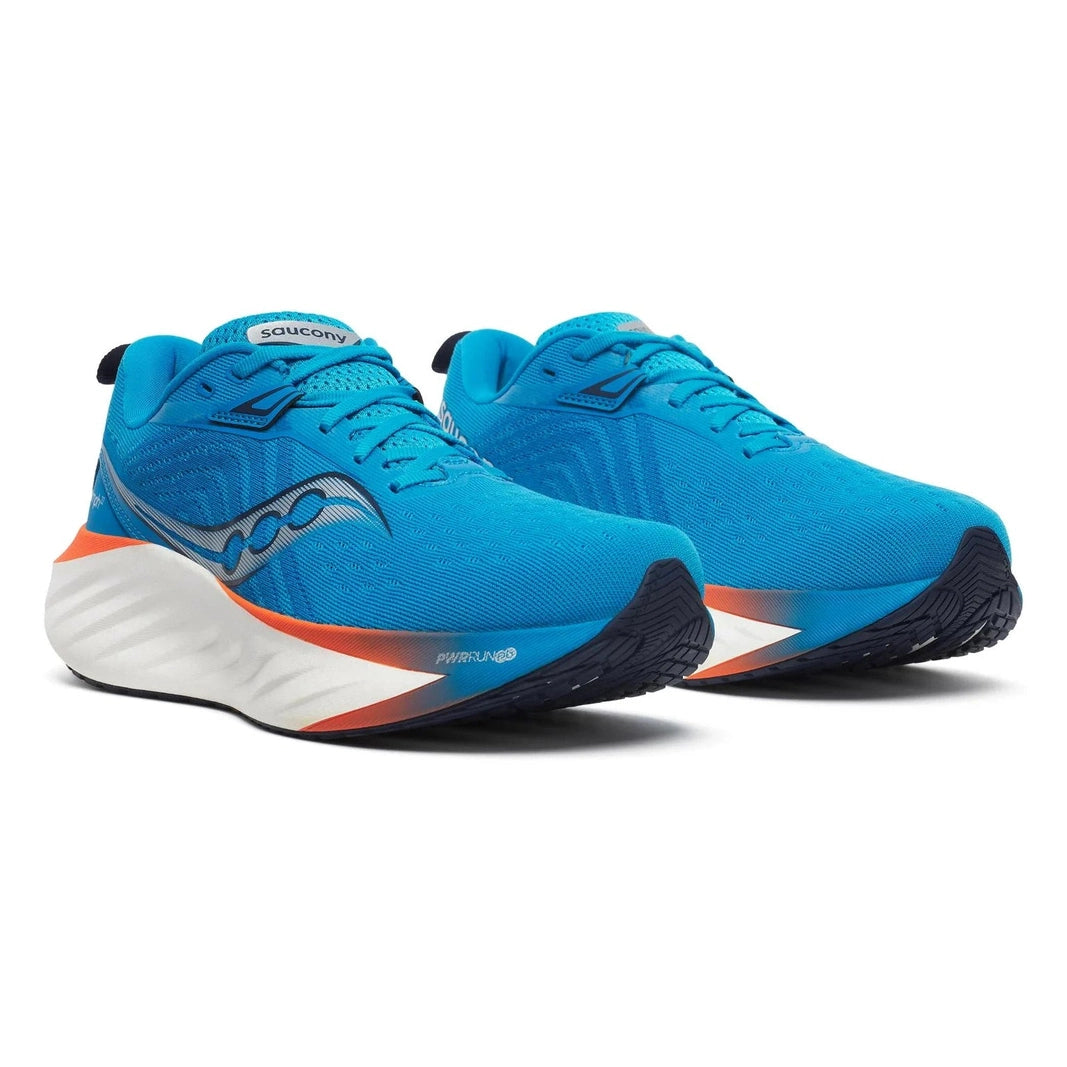SAUCONY Triumph 22 Mens FOOTWEAR - Mens Neutral Cushioned VIZIBLUE / PEPPER