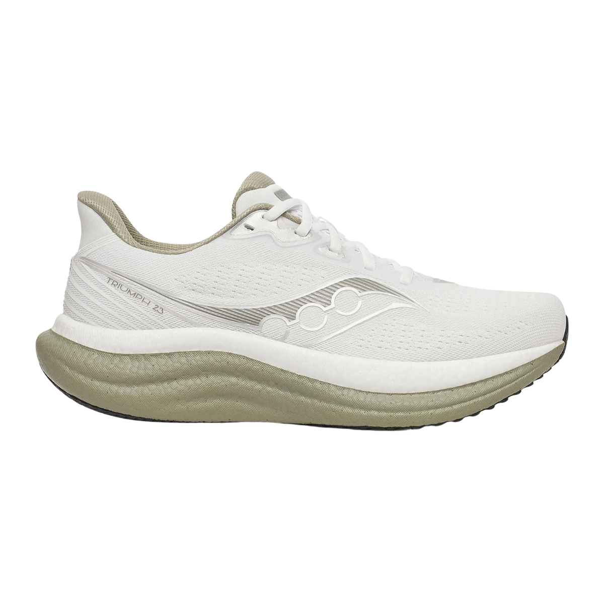 SAUCONY Triumph 23 Mens FOOTWEAR - Mens Neutral Cushioned WHITE/LAUREL