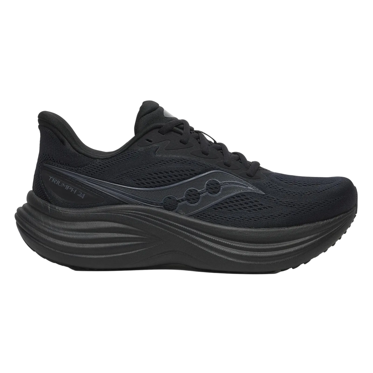 SAUCONY Triumph 24 Mens FOOTWEAR - Mens Neutral Cushioned TRIPLE BLACK