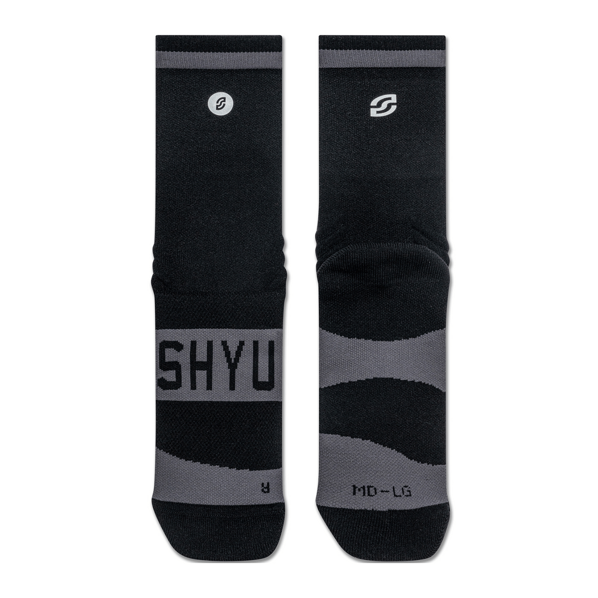 SHYU 3-Pack Training Socks GEAR - Socks BLACK