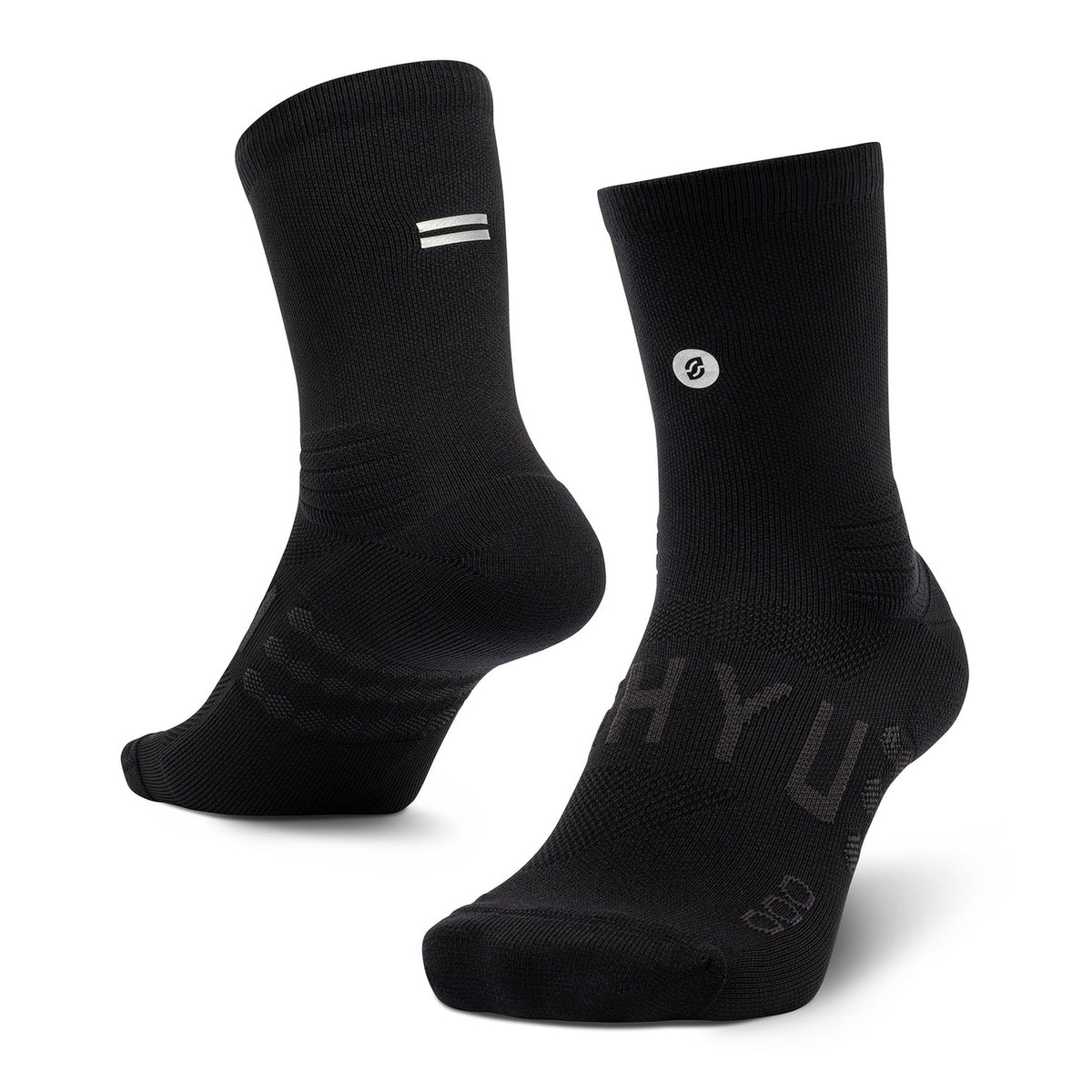 SHYU Racing Half Crew Sock GEAR - Socks BLACK / BLACK / BLACK