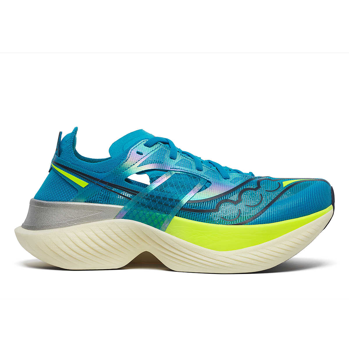 SAUCONY Endorphin Elite Mens FOOTWEAR - Mens Carbon Plate VIZIBLUE/CITRON