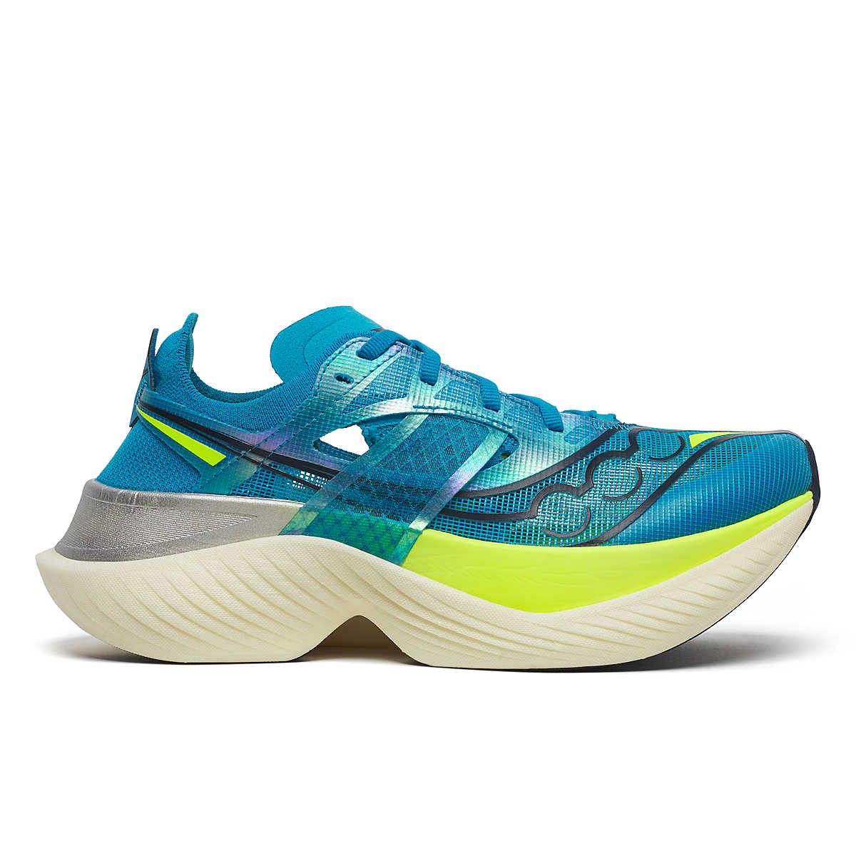 SAUCONY Endorphin Elite Womens FOOTWEAR - Womens Carbon Plate VIZIBLUE/CITRON