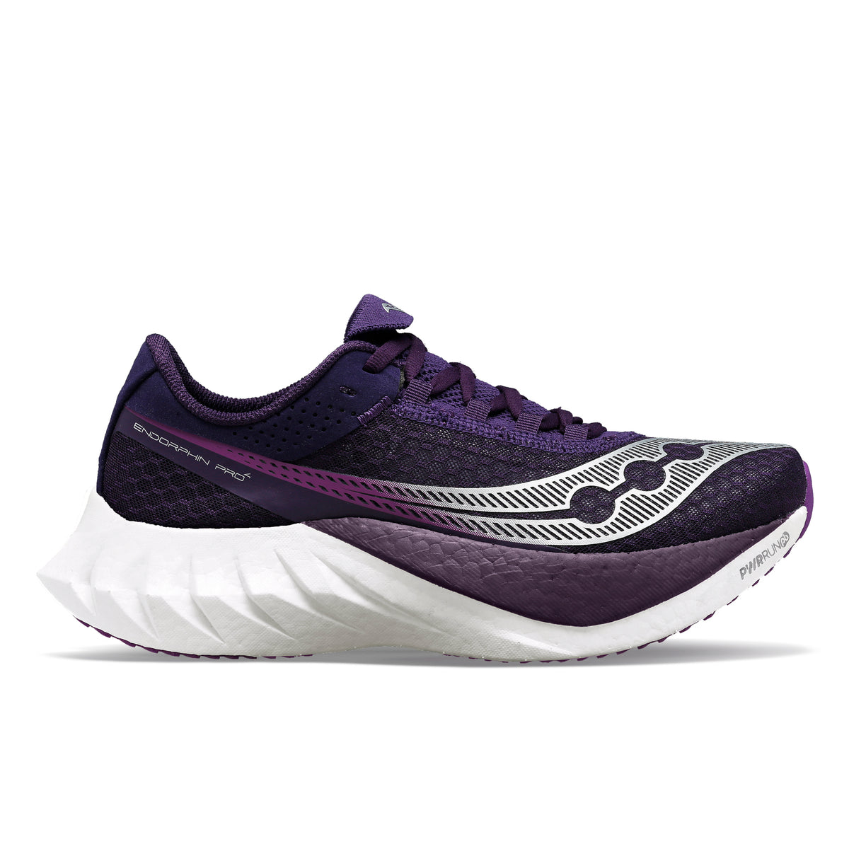 SAUCONY Endorphin Pro 4 Mens FOOTWEAR - Mens Carbon Plate WHITE/BLACK