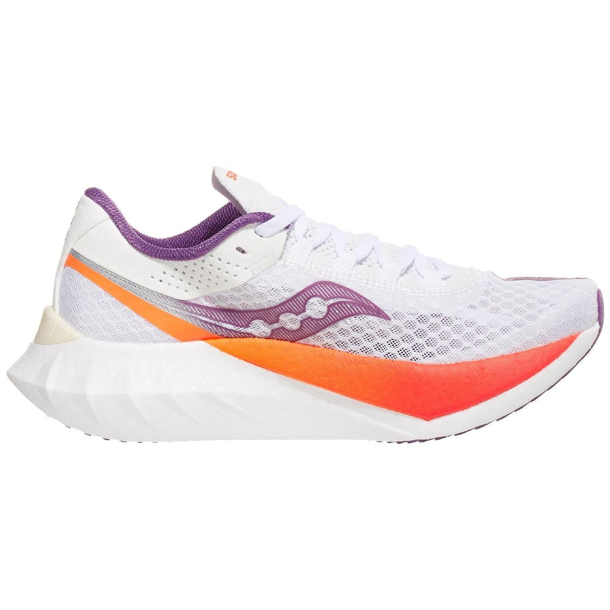 SAUCONY Endorphin Pro 4 Womens FOOTWEAR - Womens Carbon Plate WHITE/VIOLET