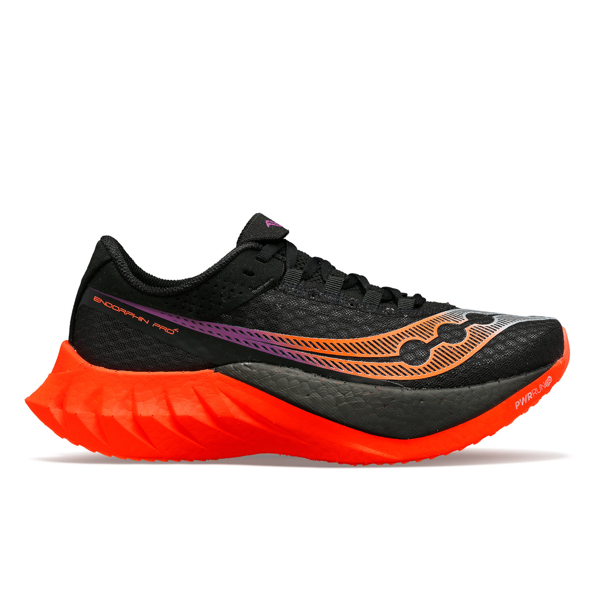 SAUCONY Endorphin Pro 4 Womens FOOTWEAR - Womens Carbon Plate BLACK/VIZIRED NOIR